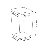 Ammer WB-370-L Плетеная корзина для белья с крышкой